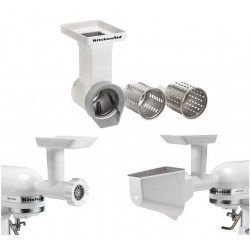 SET 3 ACCESSORI: tritacarne, affettaverdura, passaverdura