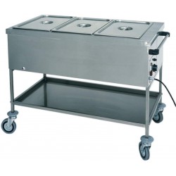 CARRELLO BAGNOMARIA inox