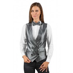 GILET UNISEX LUREX doppiopetto 100% pol